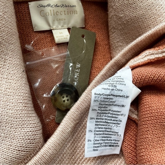 J.Crew Collection NWT blush double breasted heavy knit coatigan *shop@iamwarrior - Picture 11 of 12